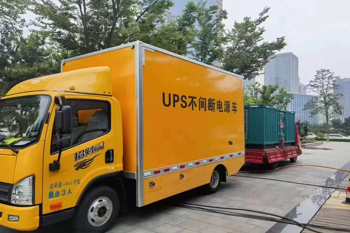 吴兴发电机租赁施工现场