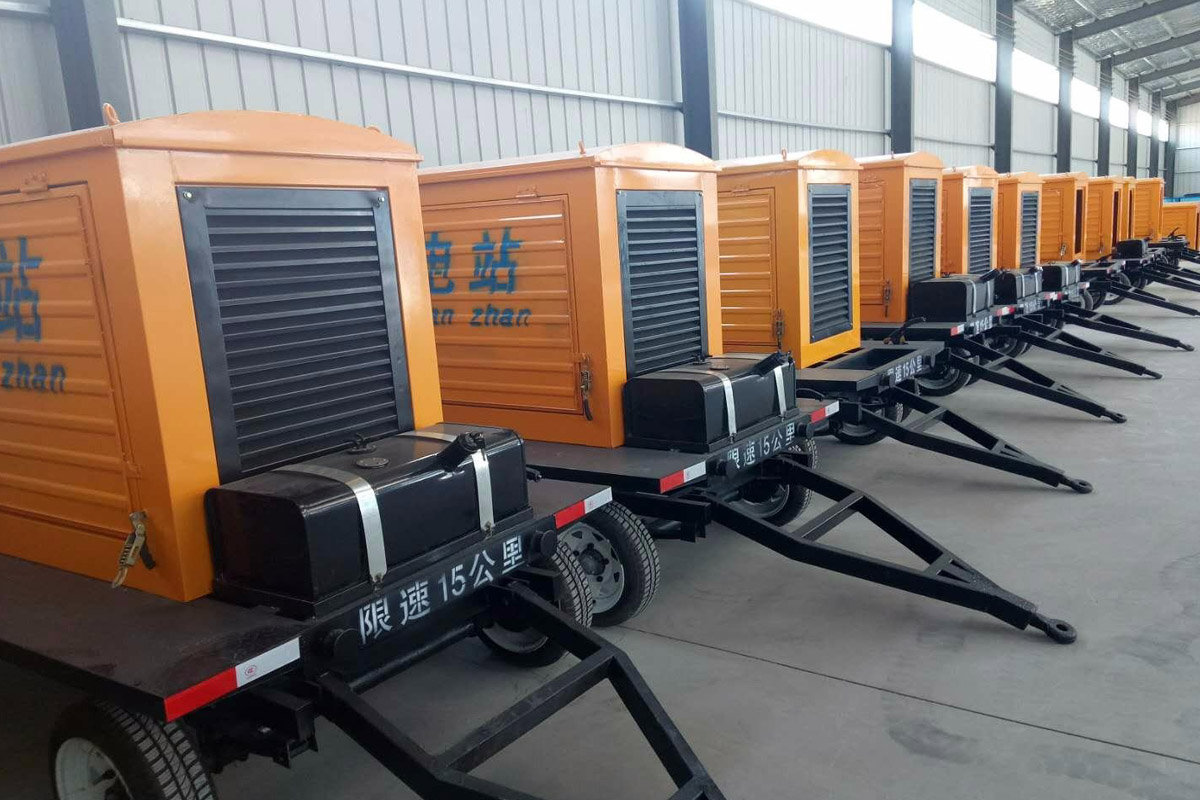 吴兴发电机租赁施工现场